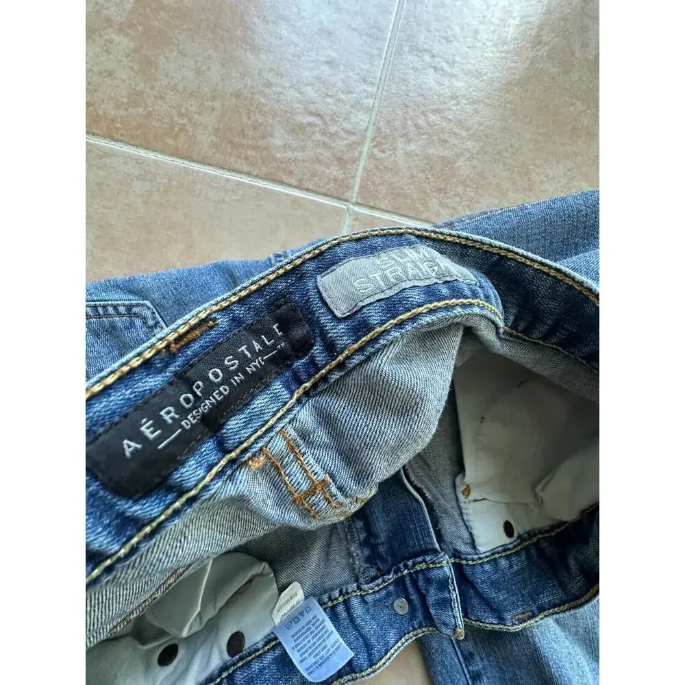 Aeropostale Slim Straight Jeans Size 34‎ X 32